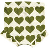Organic Diaper Cover, Olive Hearts - Bloomers - 2