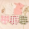 Organic Diaper Cover, Olive Hearts - Bloomers - 3