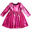Liza Lame Dress, Pink Metallic - Dresses - 1 - thumbnail