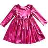 Liza Lame Dress, Pink Metallic - Dresses - 2