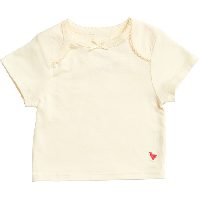 Organic Baby Tee, Antique White - Tees - 1