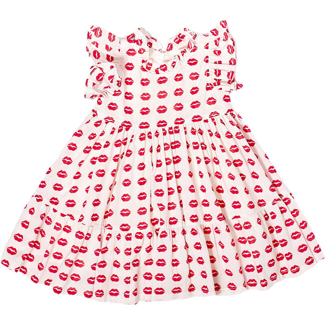 Jennifer Dress, Tango Red Kisses - Dresses - 1