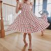 Jennifer Dress, Tango Red Kisses - Dresses - 2