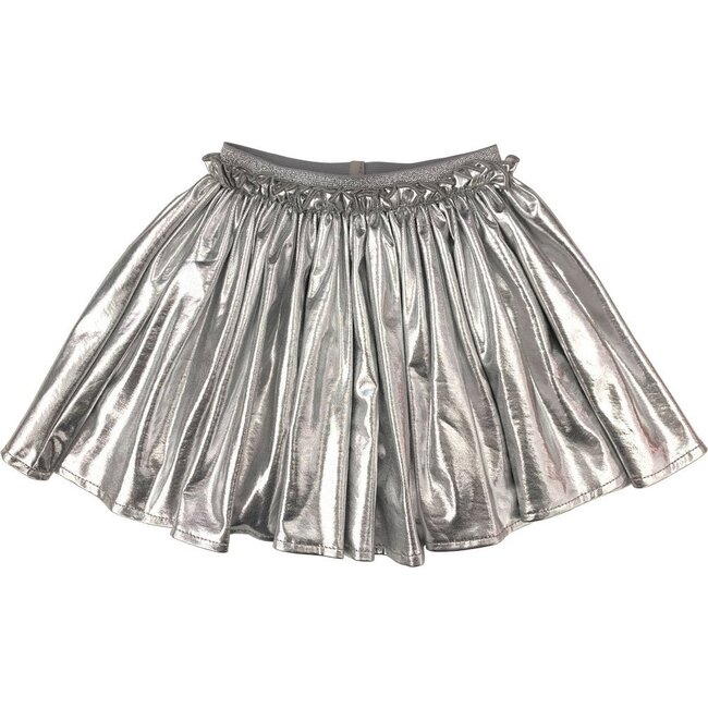 Gianna Skirt, Silver Lame - Skirts - 1
