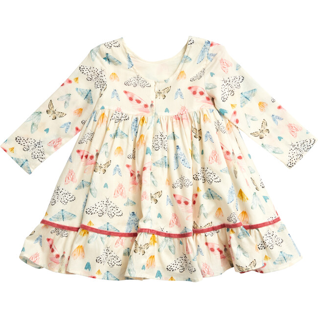Coralee Dress, Moth Print - Dresses - 2