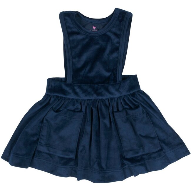 Camille Jumper, Navy Velour - Dresses - 1
