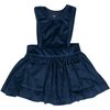 Camille Jumper, Navy Velour - Dresses - 1 - thumbnail