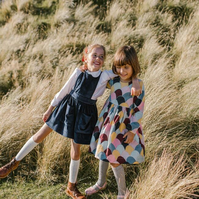 Camille Jumper, Navy Velour - Dresses - 3