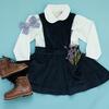 Camille Jumper, Navy Velour - Dresses - 4