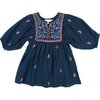 Ava Bella Dress, Blues & Embroidery - Dresses - 1 - thumbnail