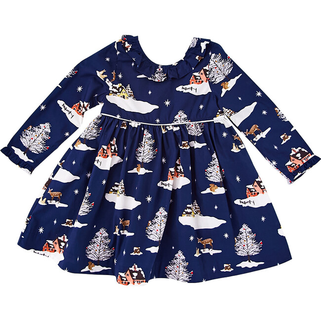 Princess Diana Dress, Winter Blue Landscape - Dresses - 1