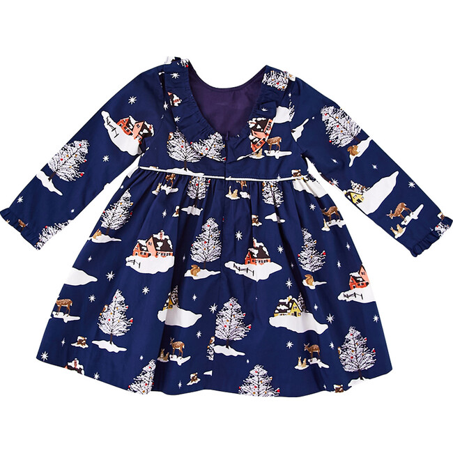Princess Diana Dress, Winter Blue Landscape - Dresses - 2