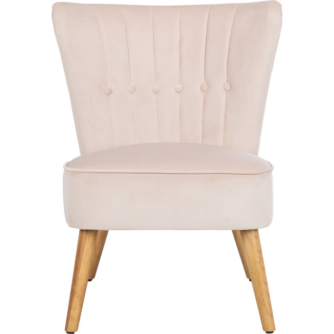June Mid-Century Accent Chair, Pink