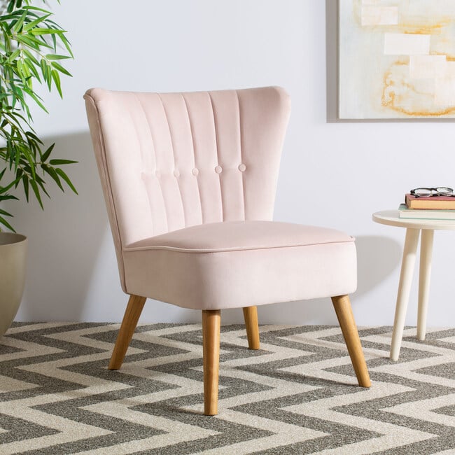 June Mid-Century Accent Chair, Pink - Kids Seating - 2