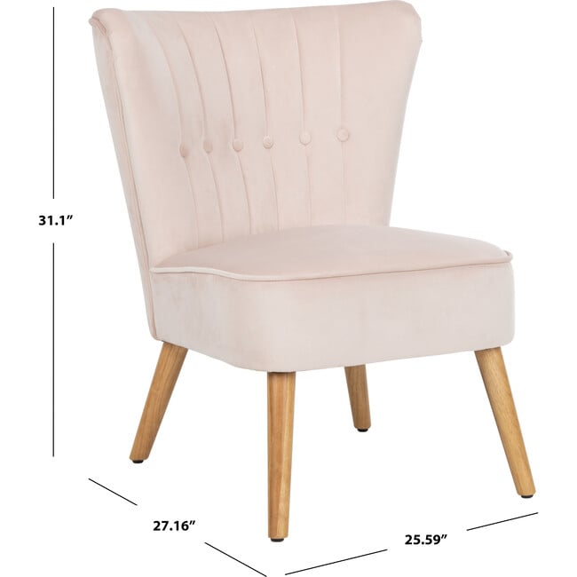 June Mid-Century Accent Chair, Pink - Kids Seating - 7