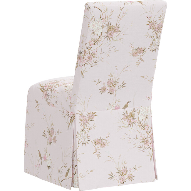 Alice Slipcover Accent Chair, Bird Chinoiserie Pink - Accent Seating - 4