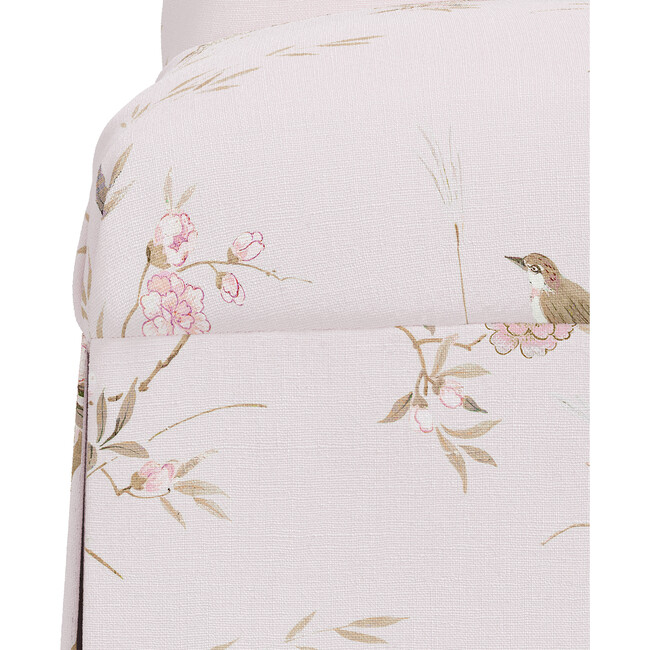 Alice Slipcover Accent Chair, Bird Chinoiserie Pink - Accent Seating - 5