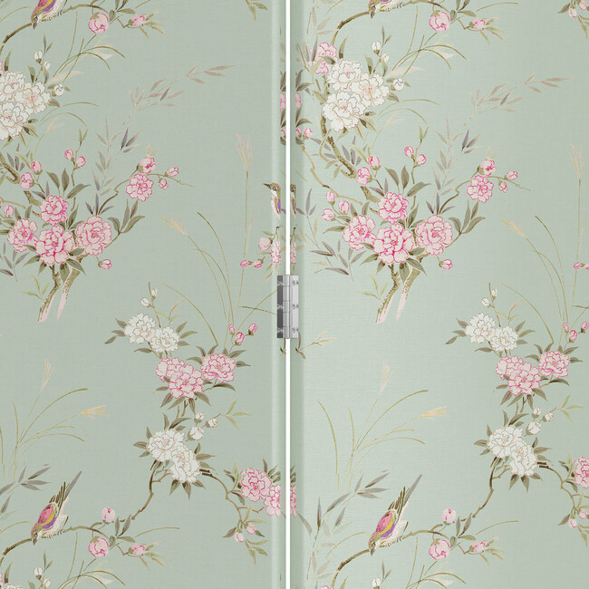 Lisbon Screen, Bird Chinoiserie Green - Accents - 3