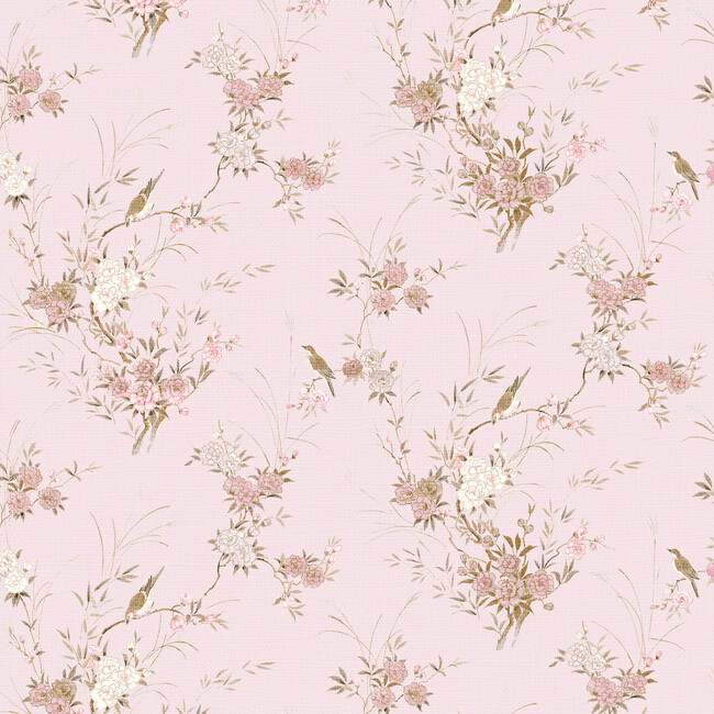 Alice Slipcover Accent Chair, Bird Chinoiserie Pink - Accent Seating - 6