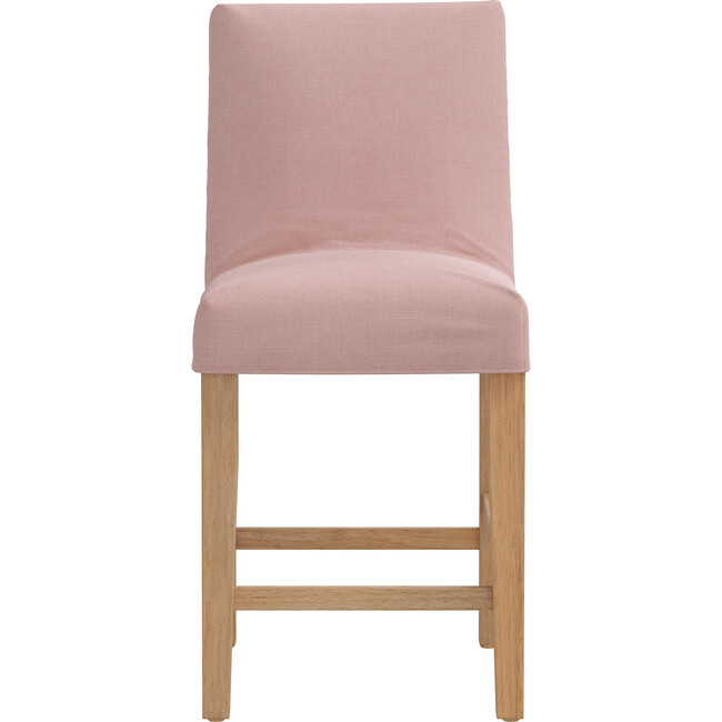 Esther Slipcover Counter Stool, Linen Blush - Accent Seating - 1