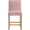 Esther Slipcover Counter Stool, Linen Blush - Accent Seating - 1 - thumbnail
