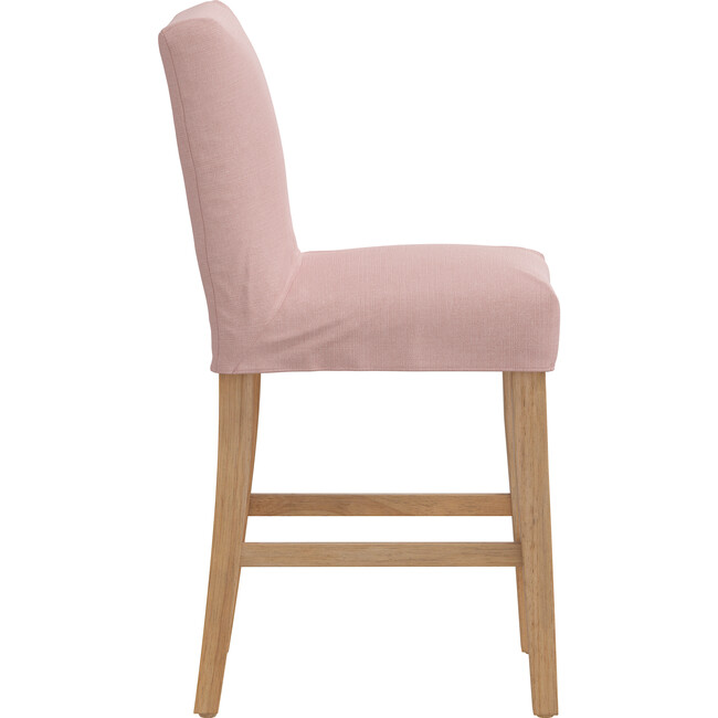 Esther Slipcover Counter Stool, Linen Blush - Accent Seating - 3