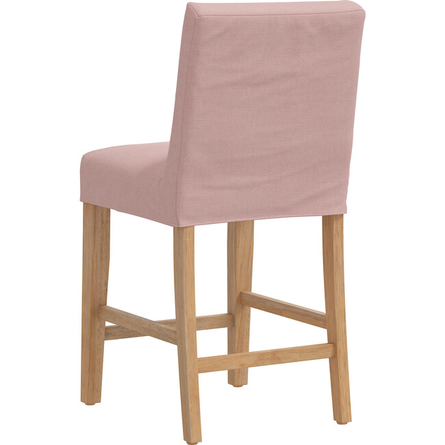Esther Slipcover Counter Stool, Linen Blush - Accent Seating - 4