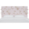 Bernard Slipcover Headboard, Bird Chinoiserie Pink - Beds - 1 - thumbnail