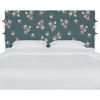 Bernard Slipcover Headboard, Dancing Dahlia Emerald - Beds - 1 - thumbnail