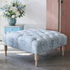 Hemmingway Cocktail Ottoman, Berry Bloom Blue - Ottomans - 2