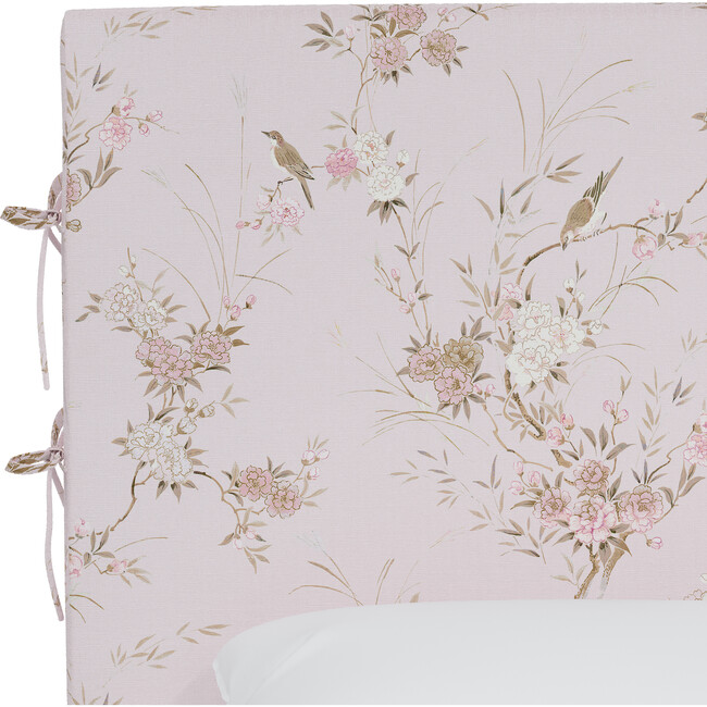 Bernard Slipcover Headboard, Bird Chinoiserie Pink - Beds - 3