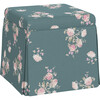 Dyer Storage Ottoman, Dancing Dahlia Emerald - Ottomans - 2