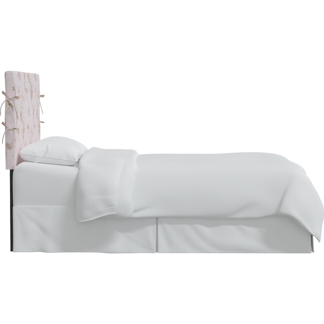 Bernard Slipcover Headboard, Bird Chinoiserie Pink - Beds - 4