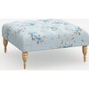 Hemmingway Cocktail Ottoman, Berry Bloom Blue - Ottomans - 3
