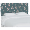 Bernard Slipcover Headboard, Dancing Dahlia Emerald - Beds - 2