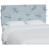 Bernard Slipcover Headboard, Berry Bloom Blue - Beds - 1 - thumbnail