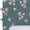 Bernard Slipcover Headboard, Dancing Dahlia Emerald - Beds - 3