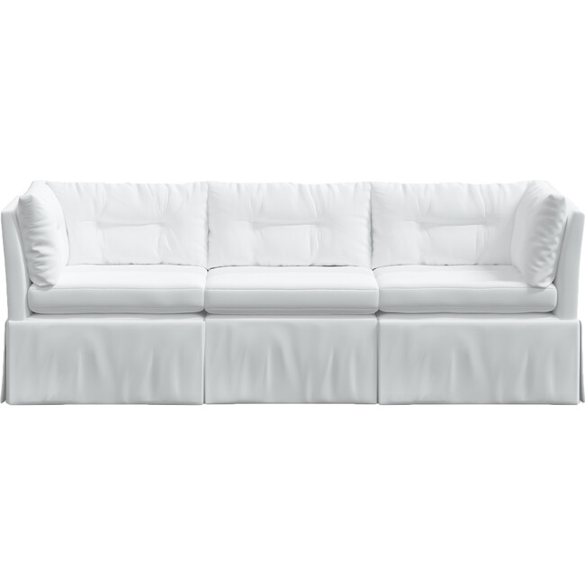 Octavia 3 Piece Sectional, Twill White
