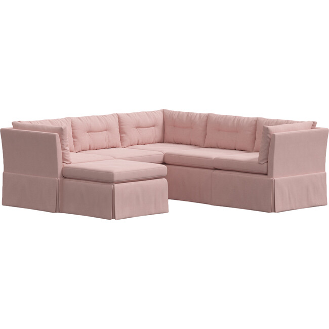 Octavia 6 Piece Sectional, Linen Blush - Sofas & Sectionals - 1