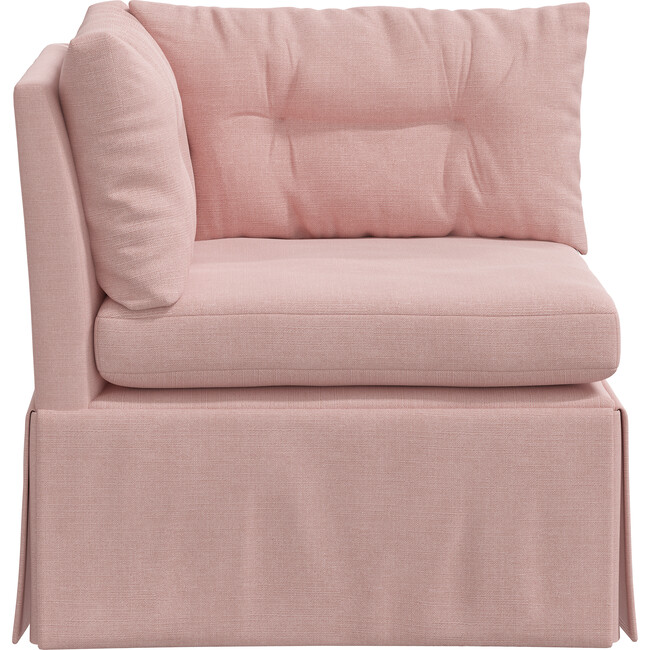 Octavia Corner Chair, Linen Blush
