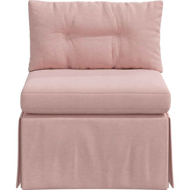 Octavia Armless Chair, Linen Blush