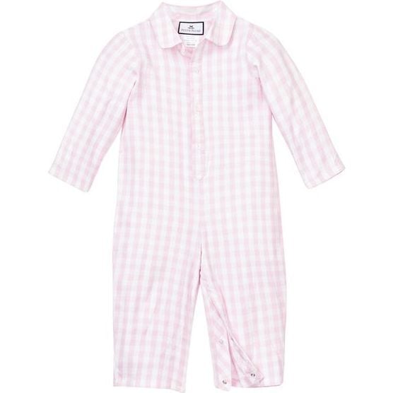 Pink Gingham Romper