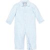 Light Blue Gingham Romper - Pajamas - 1 - thumbnail