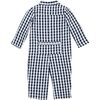 Navy Gingham Romper - Rompers - 2