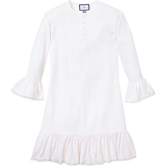 White Arabella Nightgown - Petite Plume Sleepwear | Maisonette