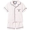 Nautical White Short Set with Anchor - Pajamas - 1 - thumbnail
