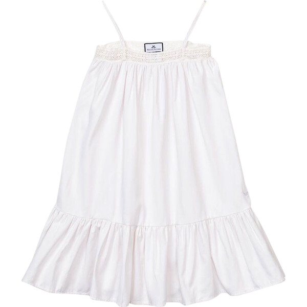 The Lily Nightgown, White - Petite Plume Sleepwear | Maisonette