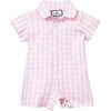 Pink Gingham Summer Romper - Rompers - 1 - thumbnail