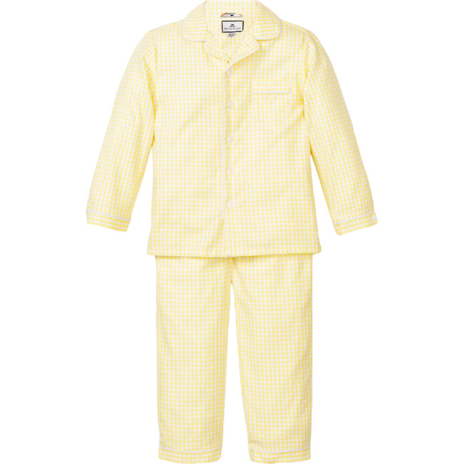 Pajama Set, Yellow Gingham