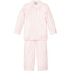 Modern Striped Pajamas, Pink - Pajamas - 1 - thumbnail